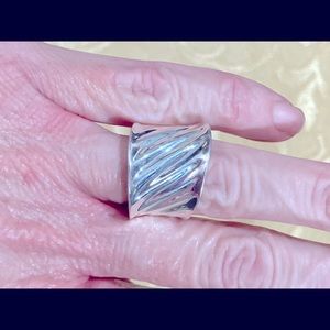 Robert Lee Morris Ribbed Sterling Ring